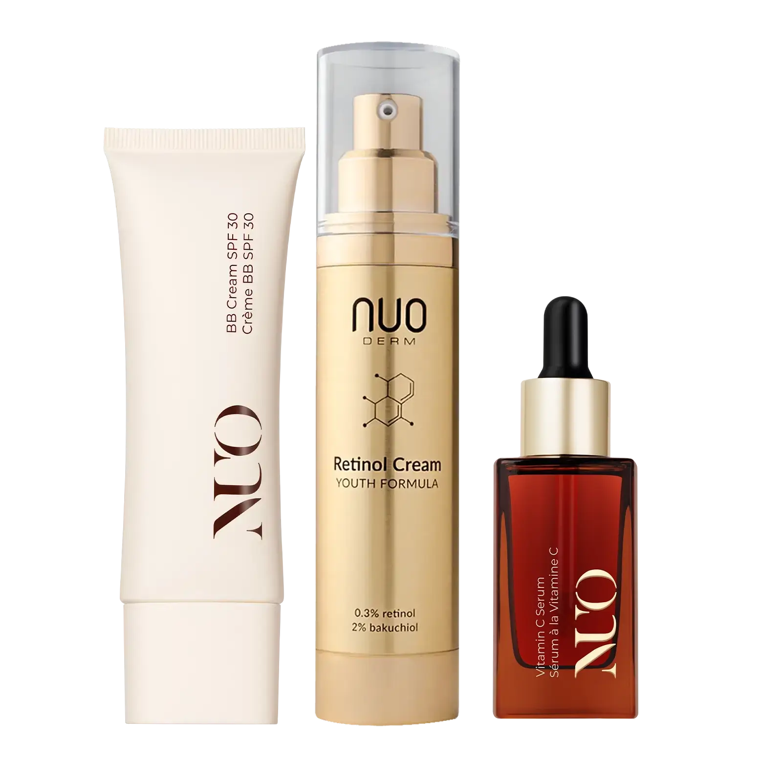 Set Ser cu Vitamina C, Crema cu Retinol si BB Cream (3 produse)