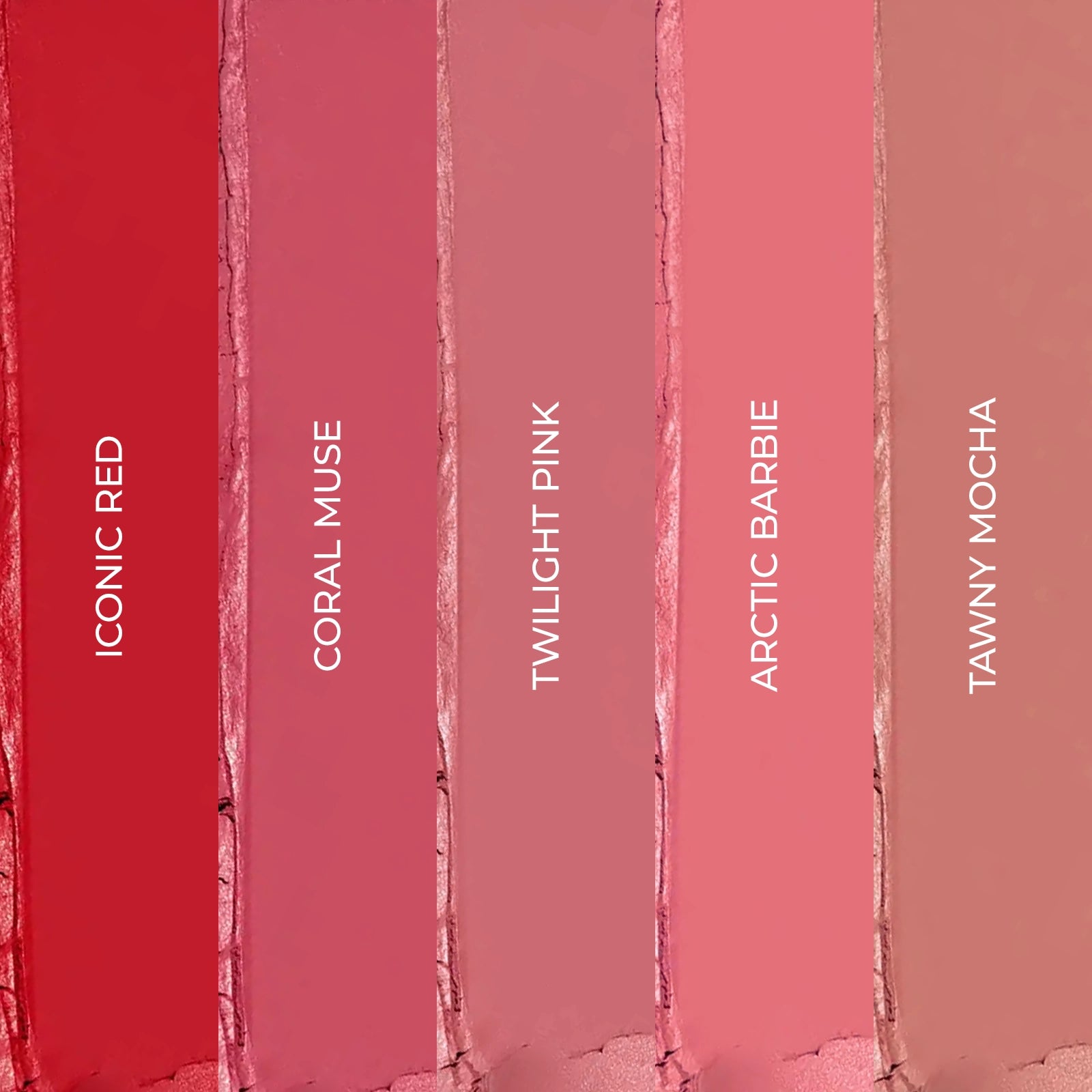 Kit 5 Rujuri Mate All Rose